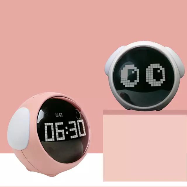 LED Table Clock with Digital Pixel Art - Image 8