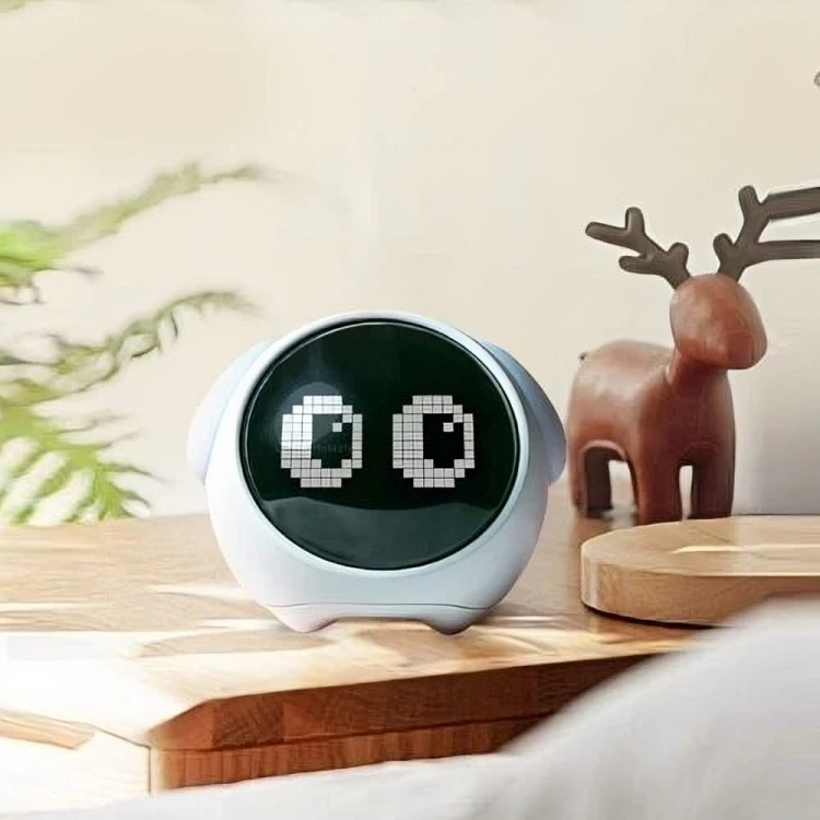 LED Table Clock with Digital Pixel Art - Image 13