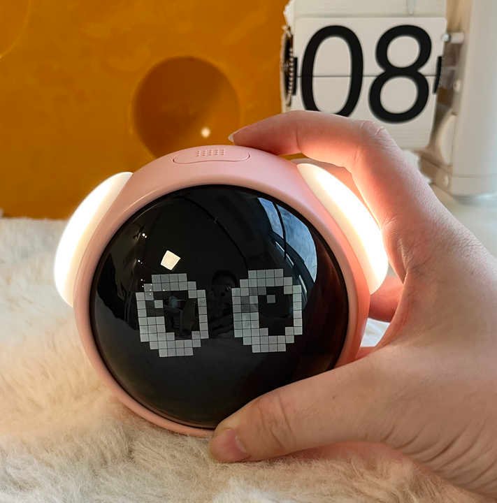 LED Table Clock with Digital Pixel Art - Image 6
