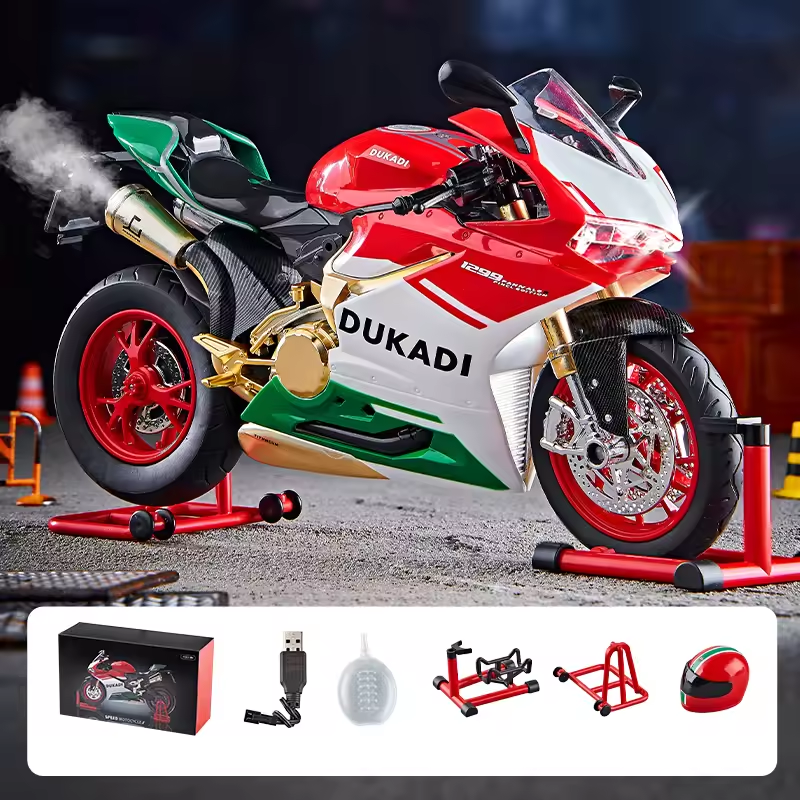 1:9 Diecast Ducati Bootable Spray Bike - Image 13