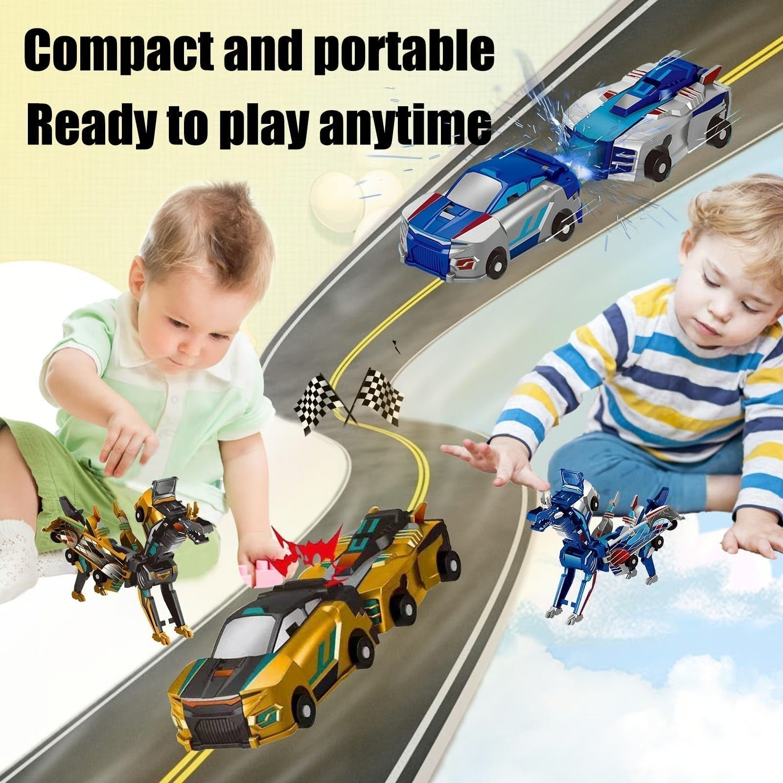 Collision Transforming Dinosaur Car Toy - Image 6