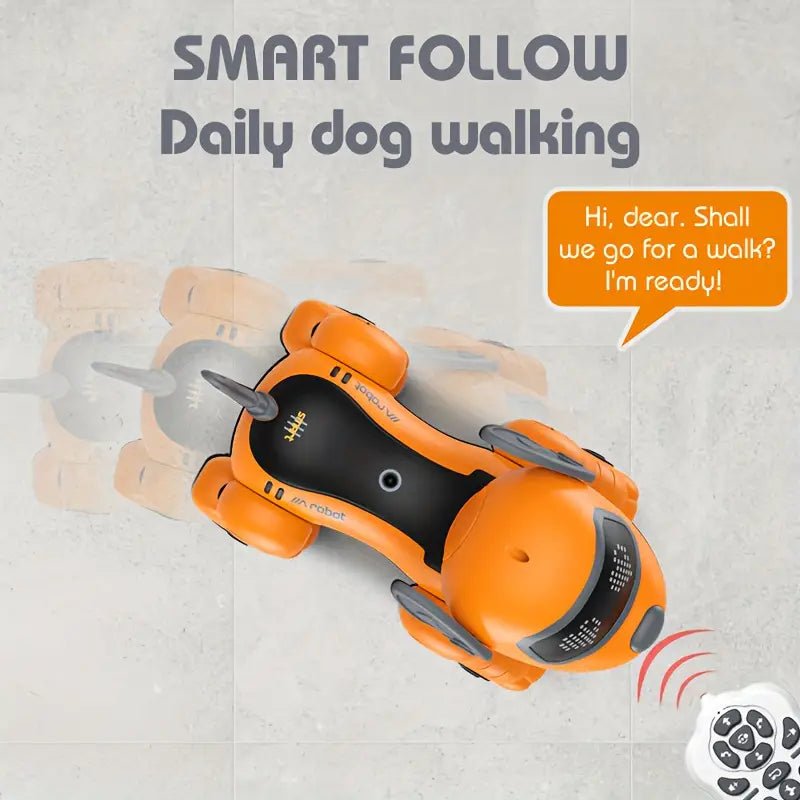 Interactive RC Smart Dog - 2.4GHz Voice-Controlled, Music, Dance & Follow Modes, USB Rechargeable, Perfect Gift for Family & Friends - Image 6