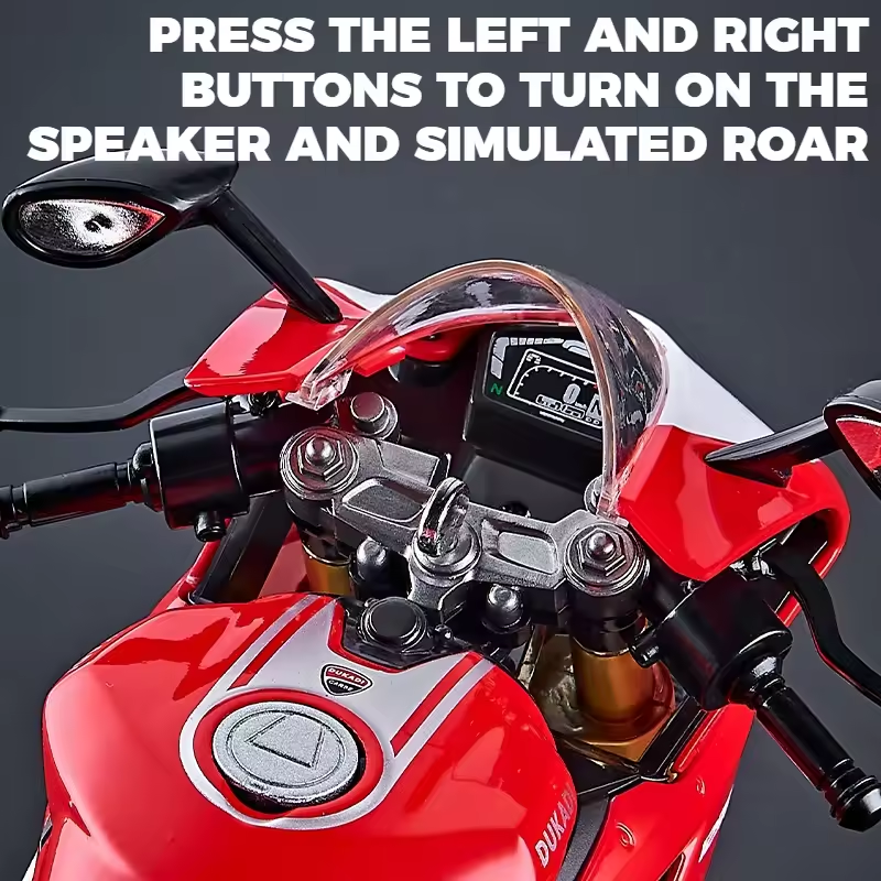1:9 Diecast Ducati Bootable Spray Bike - Image 4
