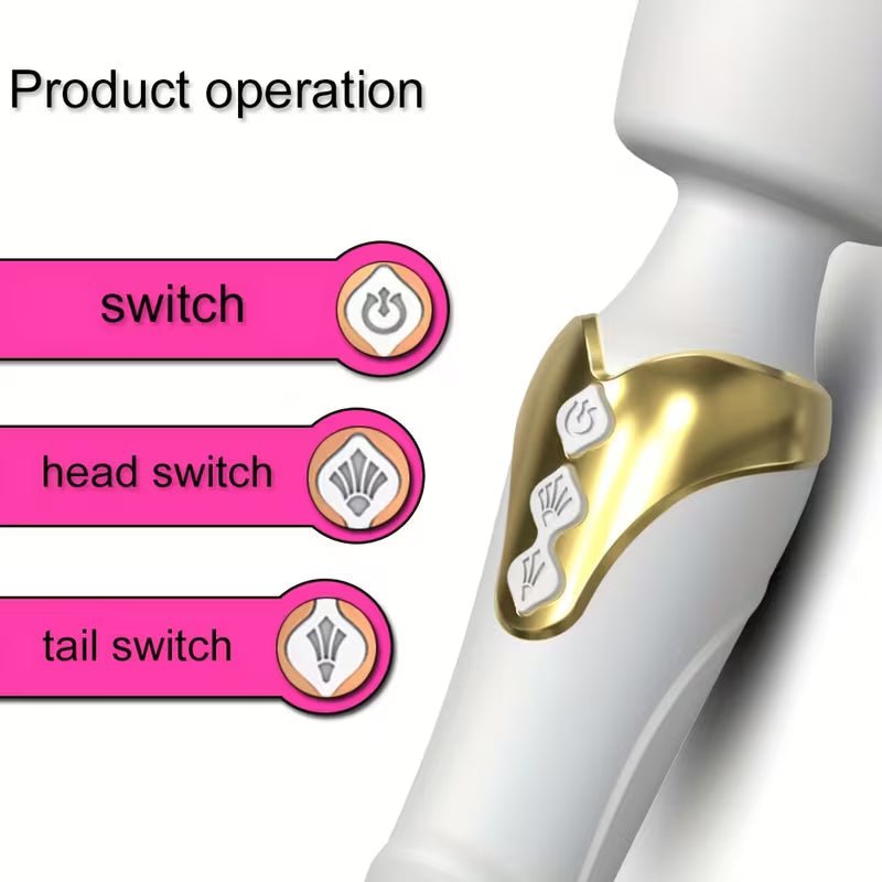 Advanced G-Point Style Wand Massager with Dual Motor Technology - Image 2