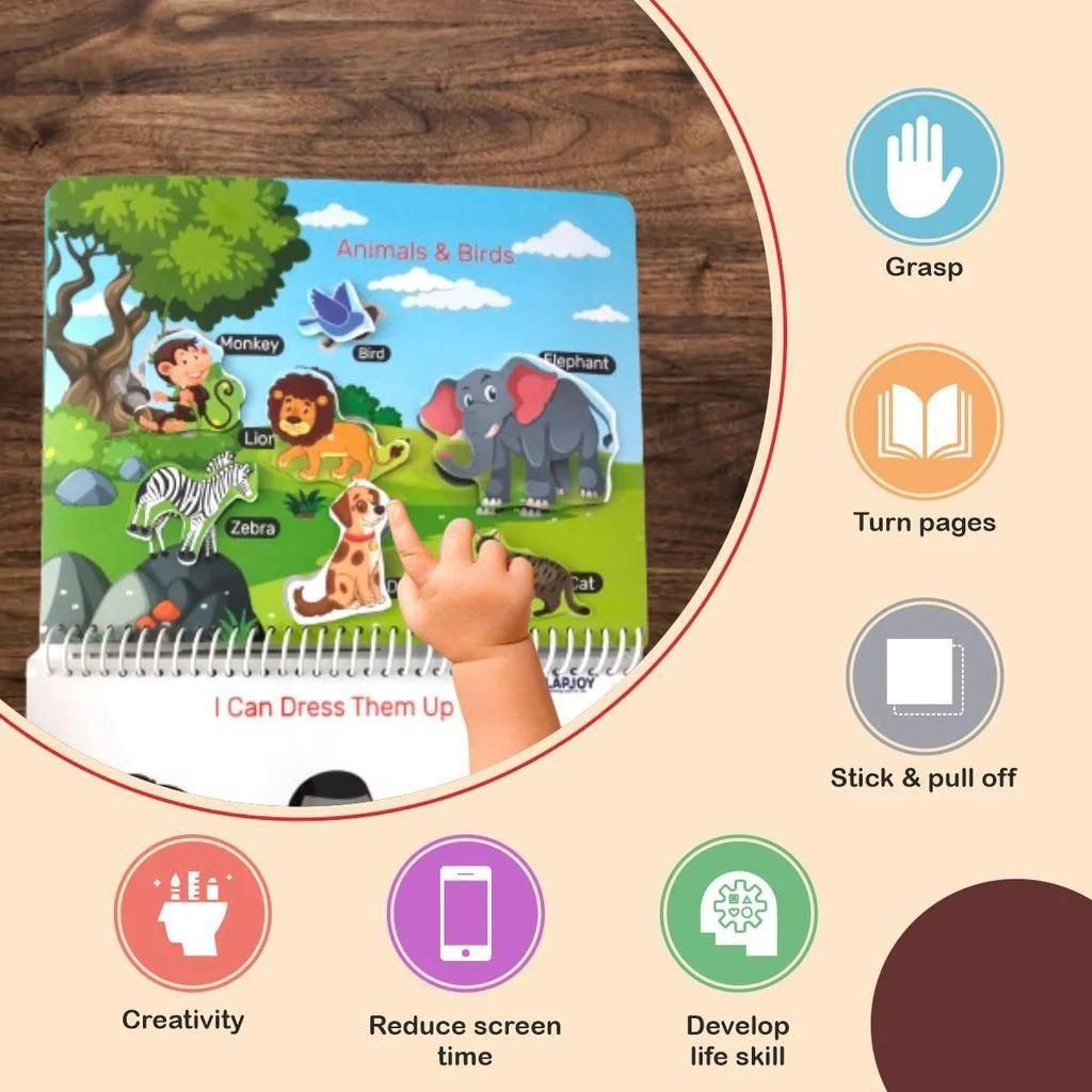 Toddler Learning Book Level 1, Preschool book, 16 in 1 activity book for kids age 2 years+ - Image 8