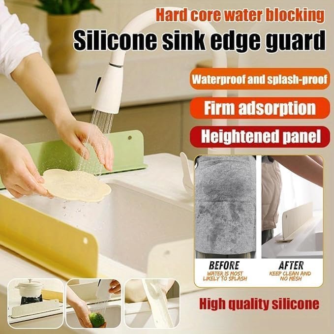Anti-Splash Sink Guard for Kitchen Countertop Large Size (Buy 1 Get 1 Free) - Image 6