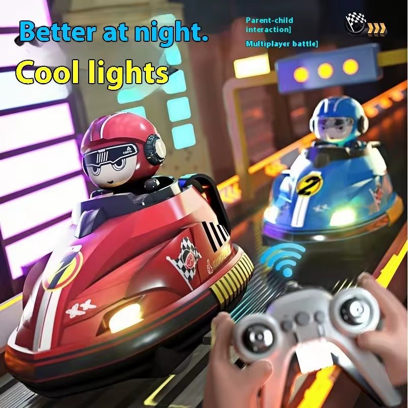 2-Player Remote Control Bumper Cars with Ejecting Drivers - Image 3