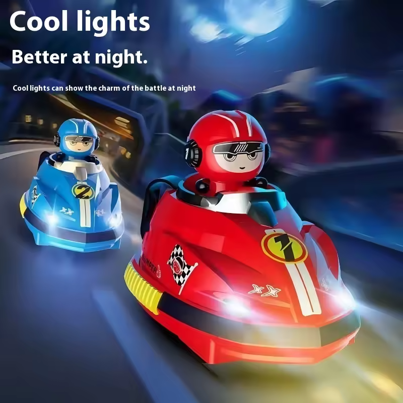 2-Player Remote Control Bumper Cars with Ejecting Drivers - Image 2