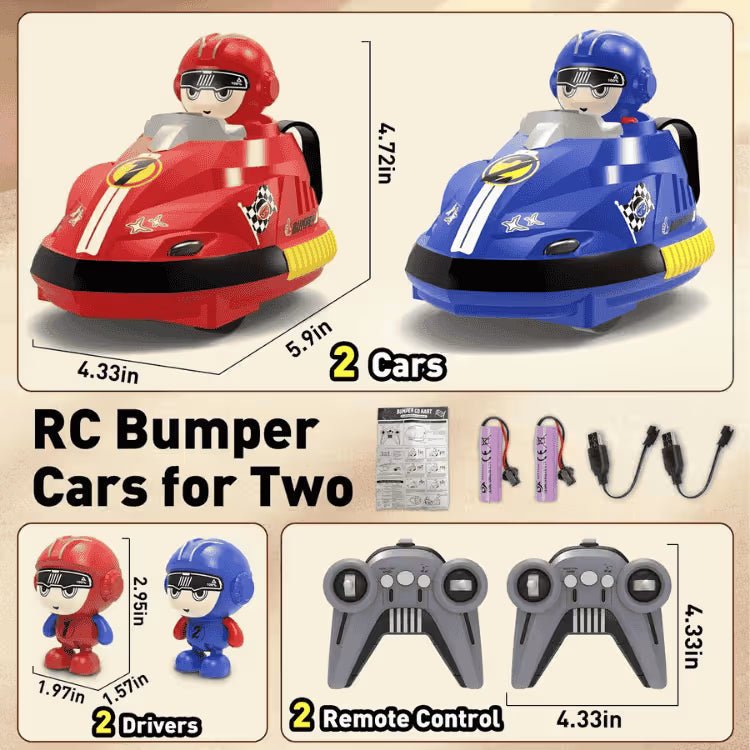 2-Player Remote Control Bumper Cars with Ejecting Drivers - Image 8