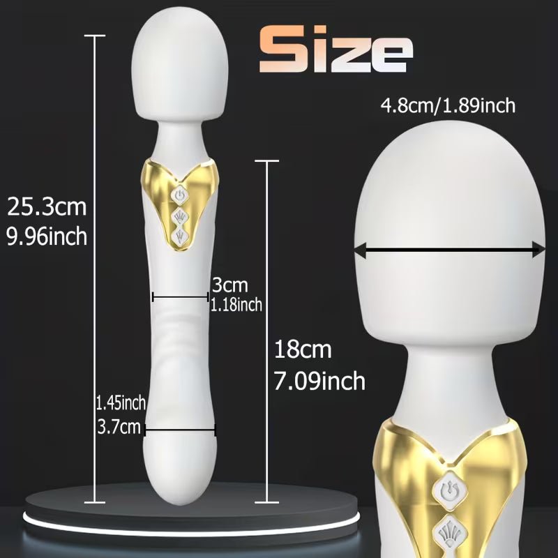 Advanced G-Point Style Wand Massager with Dual Motor Technology - Image 3