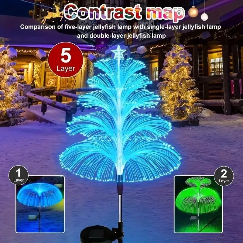 Seven Colors Gradient Solar Christmas Tree Light - Image 4