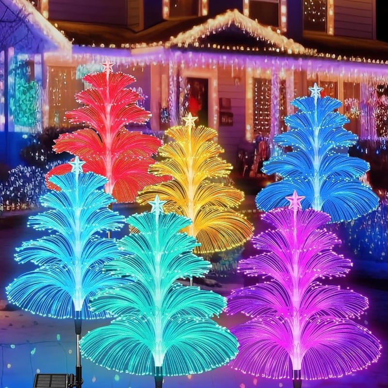 Seven Colors Gradient Solar Christmas Tree Light - Image 3