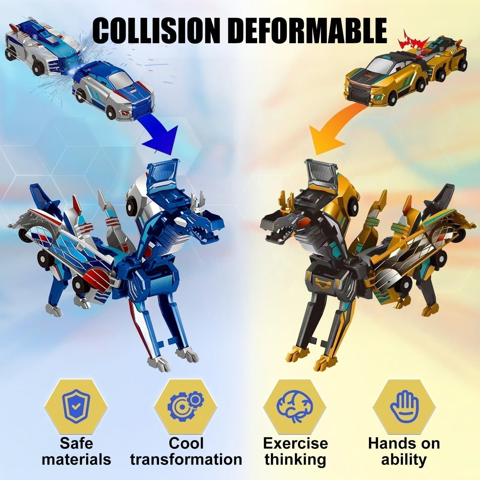 Collision Transforming Dinosaur Car Toy - Image 7