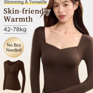 🌟 ThermaSilk™ Square Neck Padded Thermal Top | Buy 1 Get 1 FREE