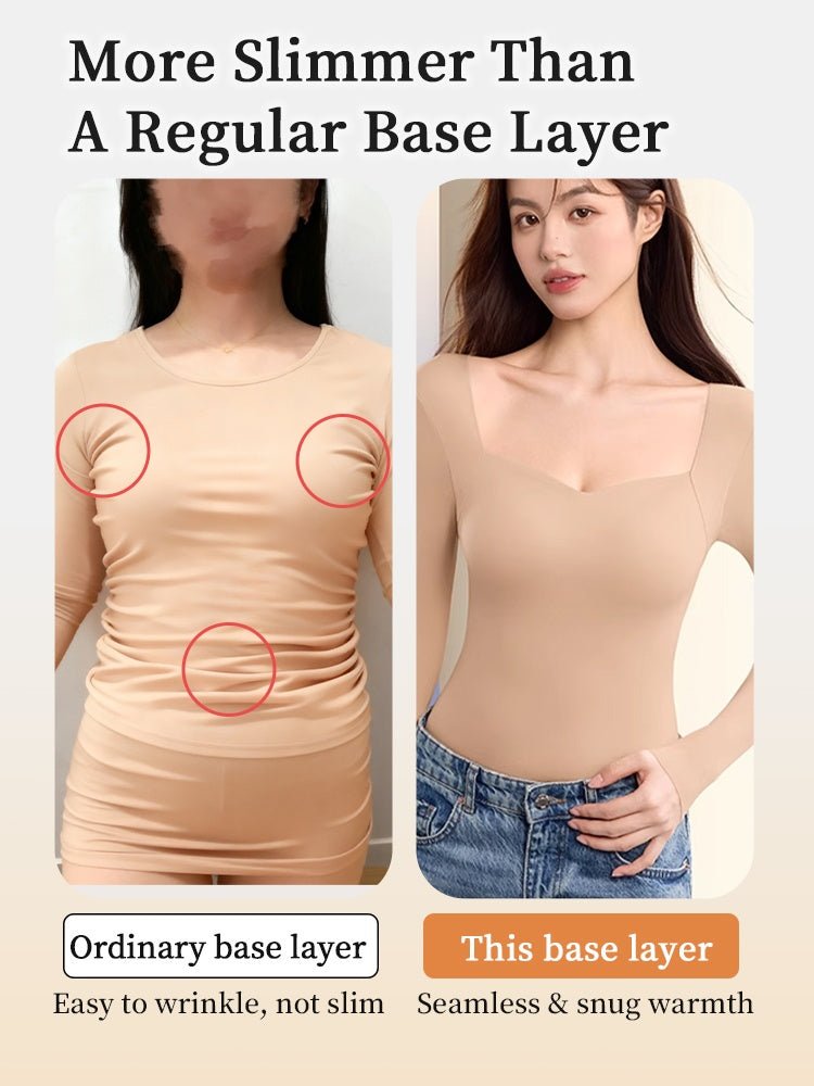 🌟 ThermaSilk™ Square Neck Padded Thermal Top | Buy 1 Get 1 FREE - Image 3