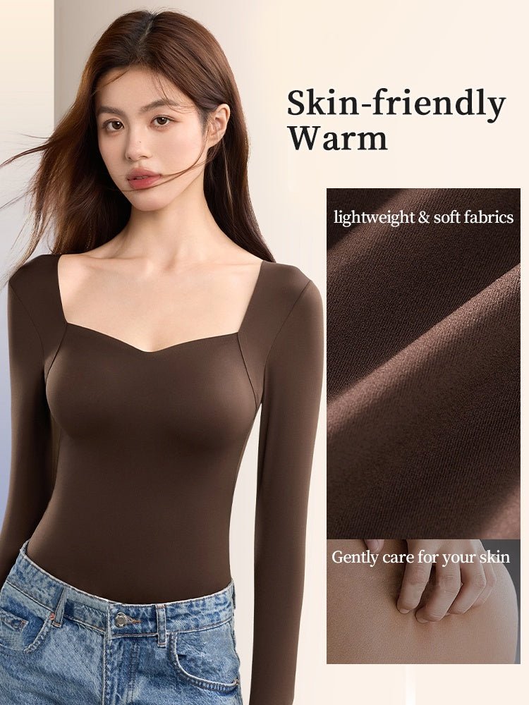 🌟 ThermaSilk™ Square Neck Padded Thermal Top | Buy 1 Get 1 FREE - Image 11