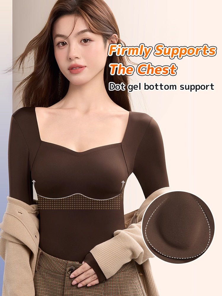 🌟 ThermaSilk™ Square Neck Padded Thermal Top | Buy 1 Get 1 FREE - Image 4