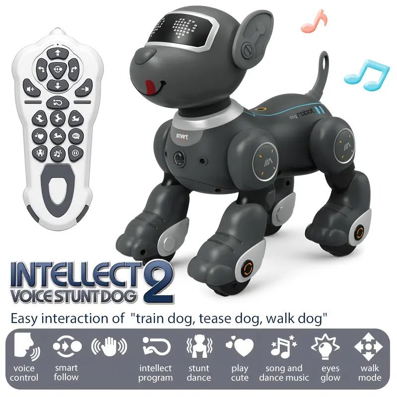 Interactive RC Smart Dog - 2.4GHz Voice-Controlled, Music, Dance & Follow Modes, USB Rechargeable, Perfect Gift for Family & Friends - Image 5