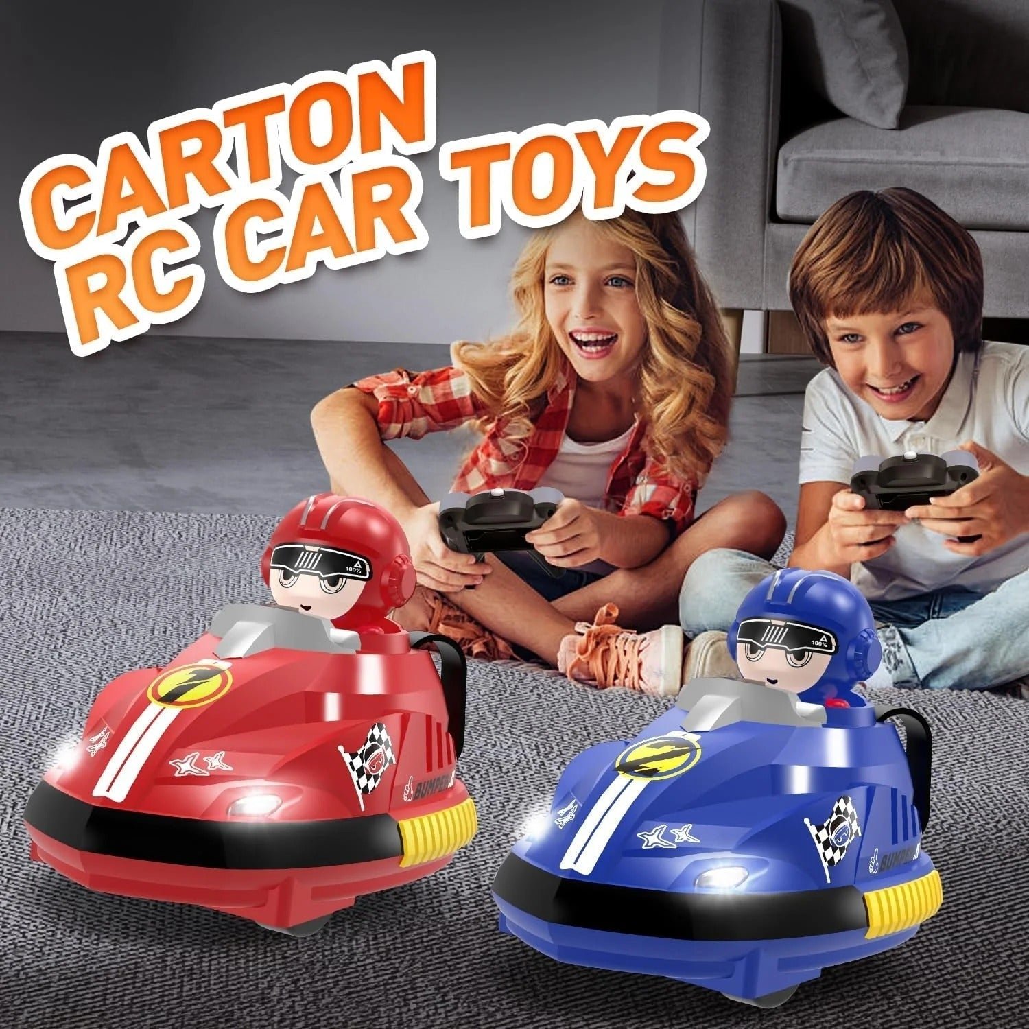 2-Player Remote Control Bumper Cars with Ejecting Drivers - Image 7