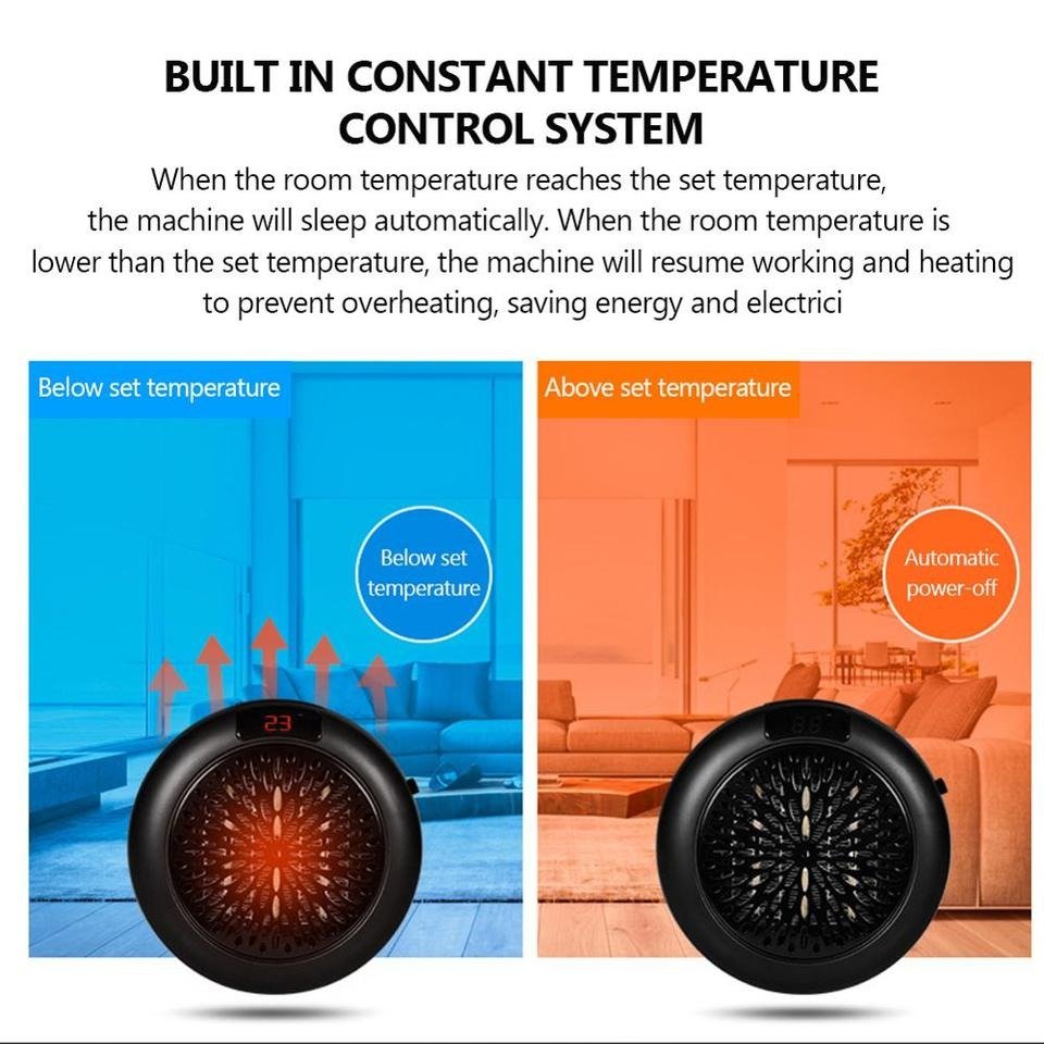 Wall Outlet Portable Heater - Image 3