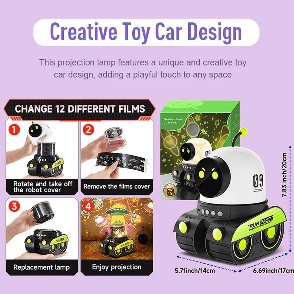 Robot Car Projector Night Light - Image 6