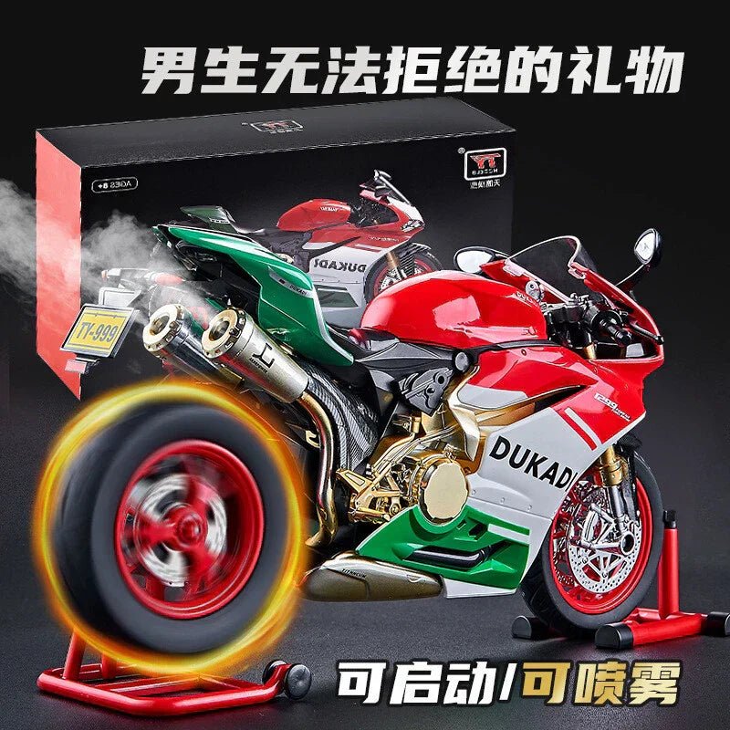 1:9 Diecast Ducati Bootable Spray Bike - Image 8