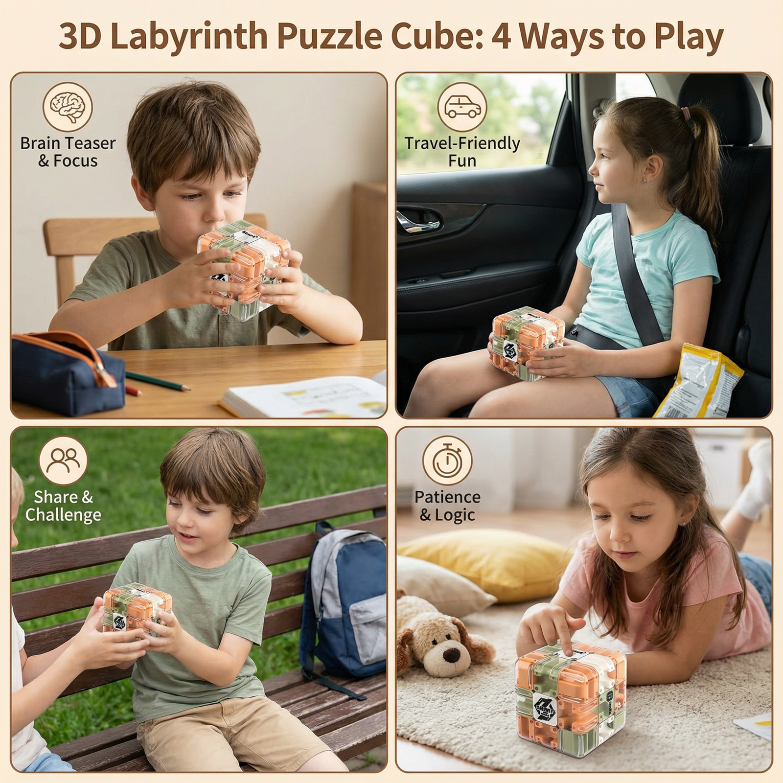 Labyrinth 3D Puzzle Maze Cube - Image 6