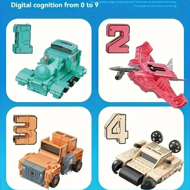 Transforming Number Robot Mech Warrior Set - Image 4